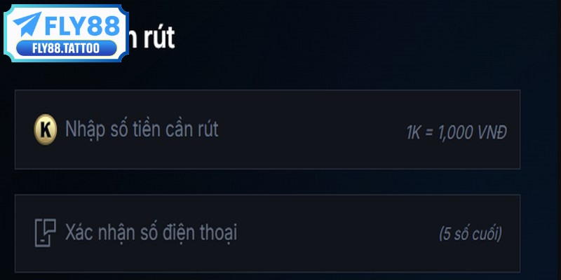 Đảm bảo tổng số tiền trong ví của bạn đạt mức tối thiểu để đổi